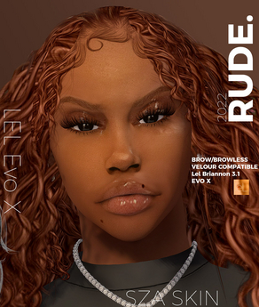 Second Life Marketplace - Rude - SZA skin (EVO X)
